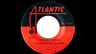 1977 Manhattan Transfer  Chanson D’Amour a 1 UK hit [upl. by Leggett]