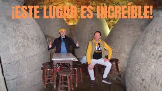 quotLas cuevas del vino en Chinchón ¡Increíble Un restaurante con tinajas de vino gigantescas [upl. by Molohs]