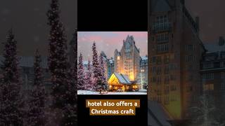 Fairmont Banff Springs A Christmas FairyTale Castle in Canada christmas christmasshorts [upl. by Odlavso]