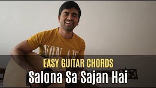 Salona Sa Sajan Hai  Ghulam Ali  Asha Bhosle  MerajEGhazal  Easy Guitar Chords  Pick and Play [upl. by Solim]