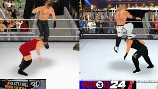 WR3D VS WR3D 2K24 MOD GAME FINISHER COMPARISON TOP 10 [upl. by Winsor750]