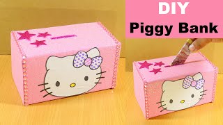 How to Make Piggy Bank at Home  DIY Easy Piggy Bank  Amazing Piggy Bank Craft Idea [upl. by Eidorb986]