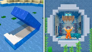 How To Build A Modern Underwater Secret Base in Minecraft [upl. by Tobye]