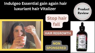 Indulgeo essential gain again hair luxuriant hair vitalizer  haircare hairgrowth hairserum [upl. by Hospers131]