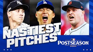 The NASTIEST PITCHES of the 2024 Postseason Ft Yamamoto Luke Weaver Tarik Skubal AND MORE [upl. by Acinhoj429]