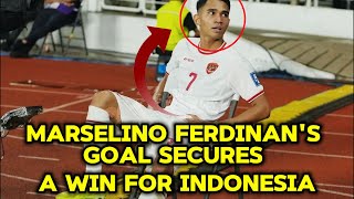 Marselino Ferdinan’s goal secures a win for Indonesia [upl. by Ardni]