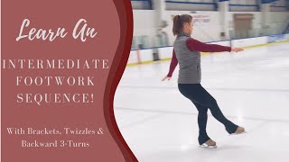 Learn an Intermediate Figure Skating Footwork Sequence [upl. by Letch887]