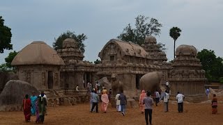 Pancha Rathas  pandava rathas  Mahabalipuram [upl. by Pogah418]