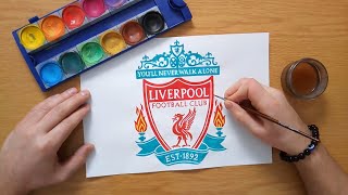 How to draw the Liverpool logo  Liverpool FC  Premier League [upl. by Yevrah48]