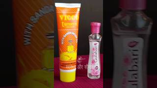 Vicco Turmeric Cream with Gulabjal for Spotless Glowing and fair skin  skincare beauty shorts [upl. by Zonda]