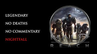 Halo Reach  LEGENDARYNO DEATHS  Nightfall [upl. by Diane195]