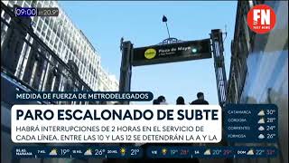 Paro escalonado en Subtes [upl. by Lehte847]