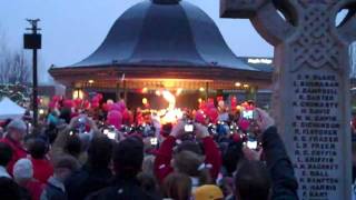 HD Vancouver 2010 Olympic Torch Run Maple Ridge British Columbia [upl. by Eedolem]