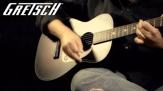 Jon Rauhouse on the Gretsch G9500 Jim Dandy 24 Flat Top  Featured Demo  Gretsch Guitars [upl. by Combs]