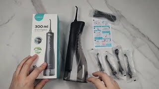 COSLUS Portable Water Flosser Deep Clean Your Teeth with Ease [upl. by Aicnom455]