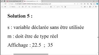 Correction Exercice Algorithme  Manipulation de Variables et Priorités des Opérateurs [upl. by Cassie]