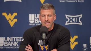 WVU Basketball Josh Eilert Press Conference  Oct 10 2023 [upl. by Yelsew]