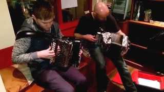 Bobby Gardiner Derek Hickey and Bryan OLeary playing Manfrini accordions [upl. by Inek]