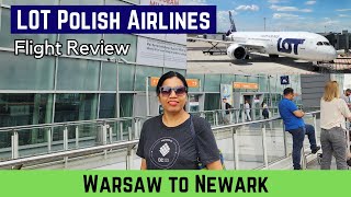 2024 LOT Polish Airlines Review  Warsaw to Newark  WAWEWR Flight Experience [upl. by Wenn36]