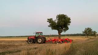 Case Magnum MX200  disc Vaderstad [upl. by Atinus521]