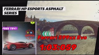 Ferrari HP ESPORTS Ferrari 599xx Evo Asphalt Legends Unite [upl. by Egni]