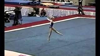 Nastia Liukin WOGA  2003 US Junior Nationals  Floor [upl. by Akinet686]