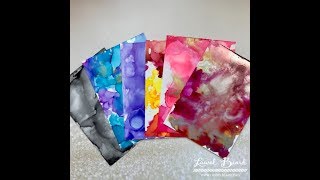 5 Basic Alcohol Inks Techniques [upl. by Samara421]