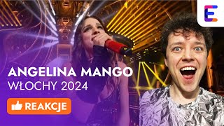 EUROWIZJA 2024 🇮🇹 WŁOCHY Angelina Mango  La Noia  Sanremo 2024 winner  REAKCJE [upl. by Andres]