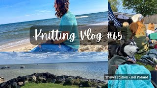 Knitting Vlog 65 I Knitting in Public Day Anker Tee Love Letter Top Hel Poland I Travel Edition [upl. by Lilahk]