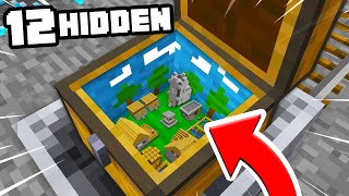 TOP 12 SECRET Tiny Villages Hidden in Minecraft ITEMS  Preston Minecraft [upl. by Skill]