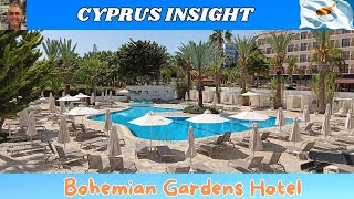 Bohemian Gardens Hotel Pernera Cyprus  Full Tour Including Room [upl. by Lorrie]