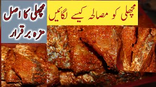 fish ko masala lagane ka tarika  fish fry recipe  fish marinade recipe [upl. by Ydnak]