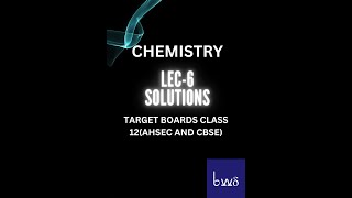 SOLUTIONS LEC6  OSMOTIC PRESSURE  CLASS 12 CHEMISTRY  AHSECCBSE [upl. by Livvy]