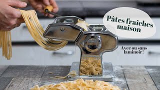 RECETTE  Pâtes fraîches maison avec ou sans laminoir [upl. by Itsud604]