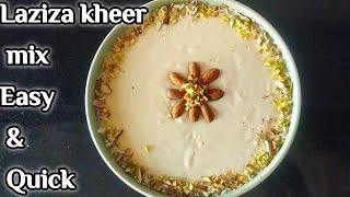 Laziza Kheer Mix Recipe  Kheer Recipe  Chef Faisal [upl. by Elburt]