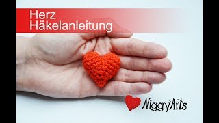 NiggyArts  Herz Häkelanleitung [upl. by Evangelist]