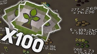 Completing 100 Farming Contracts on OSRS [upl. by Sorac]