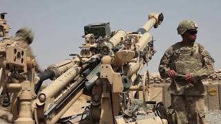 173RD AIRBORNE M777 HOWITZER FIRE MISSION  AFGHANISTAN [upl. by Adnoryt]