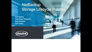 Tech Tuesday Veritas NetBackup  Making Storage Lifecycle Policies SLP work for you [upl. by Saberio668]