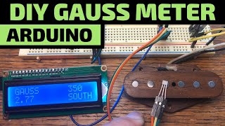 ✅DIY Gauss Meter with Arduino to Check a Pickups Magnet Strength [upl. by Ostraw152]