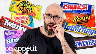 Babish Ranks 32 American Candies  Snack Bracket  Bon Appétit [upl. by Ecydnarb]