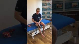 Kinesio Tape Full Knee Selfsupport technique for Patella Femoral Pain [upl. by Ketty]