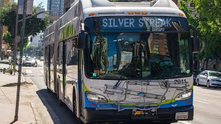 ⁴ᵏ Foothill Transit 2020 New Flyer Industries XN60 2911 on the 707 [upl. by Ettevey]