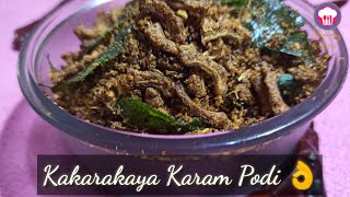 కాకరకాయ కారం పొడి ll Kakarakaya Karam Podi Bitter Gourd powder for Rice Idly amp Dosa [upl. by Iover456]