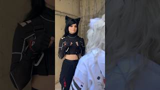 It’s only then she realized she IS a furry cosplay blackcat catgirl meme anime Athenacos [upl. by Erida854]