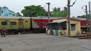 12860 HOWRAH CSMT Gitanjali Express Blasting through Kulgachia [upl. by Sucramal]