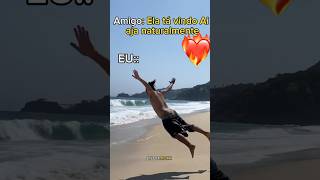 Tão natural quanto a luz do dia😌🤌✨ casal amigos viralvideo praia [upl. by Zobkiw]