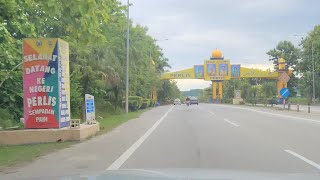 Lebuhraya Changlun  Kuala Perlis Expressway Kubang Pasu Kedah Crossing Border into Perlis [upl. by Ahtera]