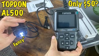 TOPDON AL500 Review  Read amp Erase Codes  Live Data and System Testing [upl. by Ydoow]