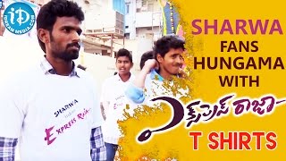 Express Raja Movie  Sharwanand Fans Hungama At Theaters  Surabhi  Merlapaka Gandhi [upl. by Yror]